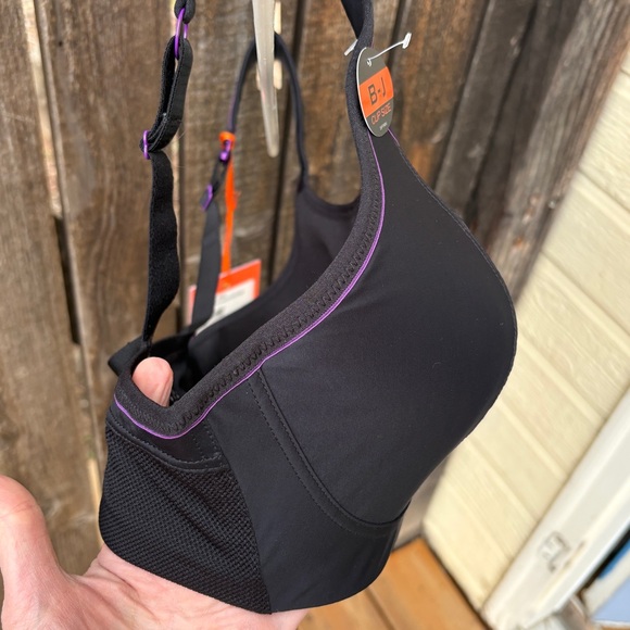 Panache Sport Marvel Wireless Sports Bra NWT In Black Sz 34DD - Picture 11 of 15